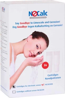 NoCalc Navulpatronen - 2 Stuks - Gebruik I.c.m. Electronic Sensor - Waterontharder - Waterontkalker -Beste Woninginrichting Winkel 794x1200