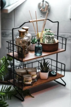 Metalen Keuken Etagere 2 Laags Van Naturn Living | Keuken Opbergrek | Kruidenpotjes Rek | Kruiden Organizer | Keuken Rek Specerijen | Mat Zwart -Beste Woninginrichting Winkel 800x1200 3