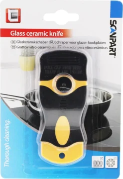 Scanpart Kookplaat Schraper - Schraapijzer - Radeermes - Voor Alle Glazen Kookplaten - Zoals Keramische Inductie En Halogeen Kookplaten - Kunststof - Vervangbaar Mesje - Krasvrij -Beste Woninginrichting Winkel 824x1200