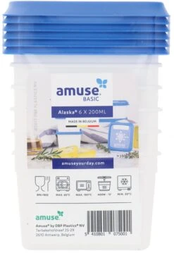 Amuse® | Klein Diepvriesdoosje Alaska 200ml | 12 Stuks | Bewaardoos | Klein Vershouddoosje -Beste Woninginrichting Winkel 826x1200