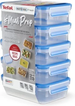Tefal MasterSeal Fresh Mealprep Set - 5 X 800ml - Blauw -Beste Woninginrichting Winkel 849x1200 4
