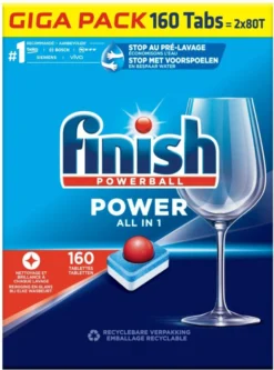 Finish Power All In One Regular Vaatwastabletten - 160 Stuks -Beste Woninginrichting Winkel 890x1200