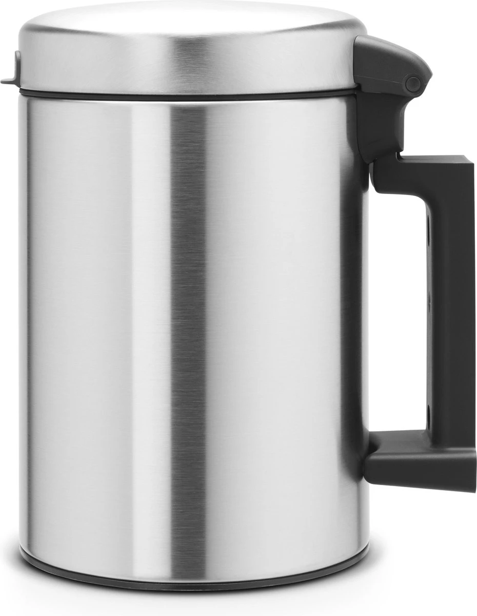 Brabantia NewIcon Wandprullenbak - 3 L - Matt Steel 5 Brabantia NewIcon Wandprullenbak - 3 L - Matt Steel - Afbeelding 5