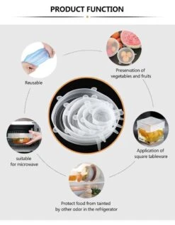 Siliconen Vershoud Deksels – Set Van 6 Stuks – Flexibel – Herbruikbaar – Wit - Stretch Tot Wel 30 Cm 12 Siliconen Vershoud Deksels – Set Van 6 Stuks – Flexibel – Herbruikbaar – Wit - Stretch Tot Wel 30 Cm -Beste Woninginrichting Winkel 939x1200 2