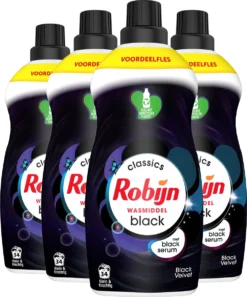 4x Robijn Klein & Krachtig Wasmiddel Black Velvet 1,19 Liter -Beste Woninginrichting Winkel 999x1200